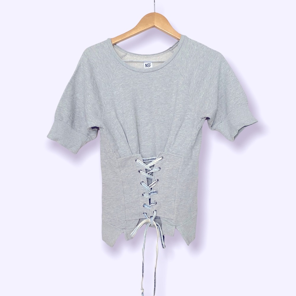 NSF Lace up Top